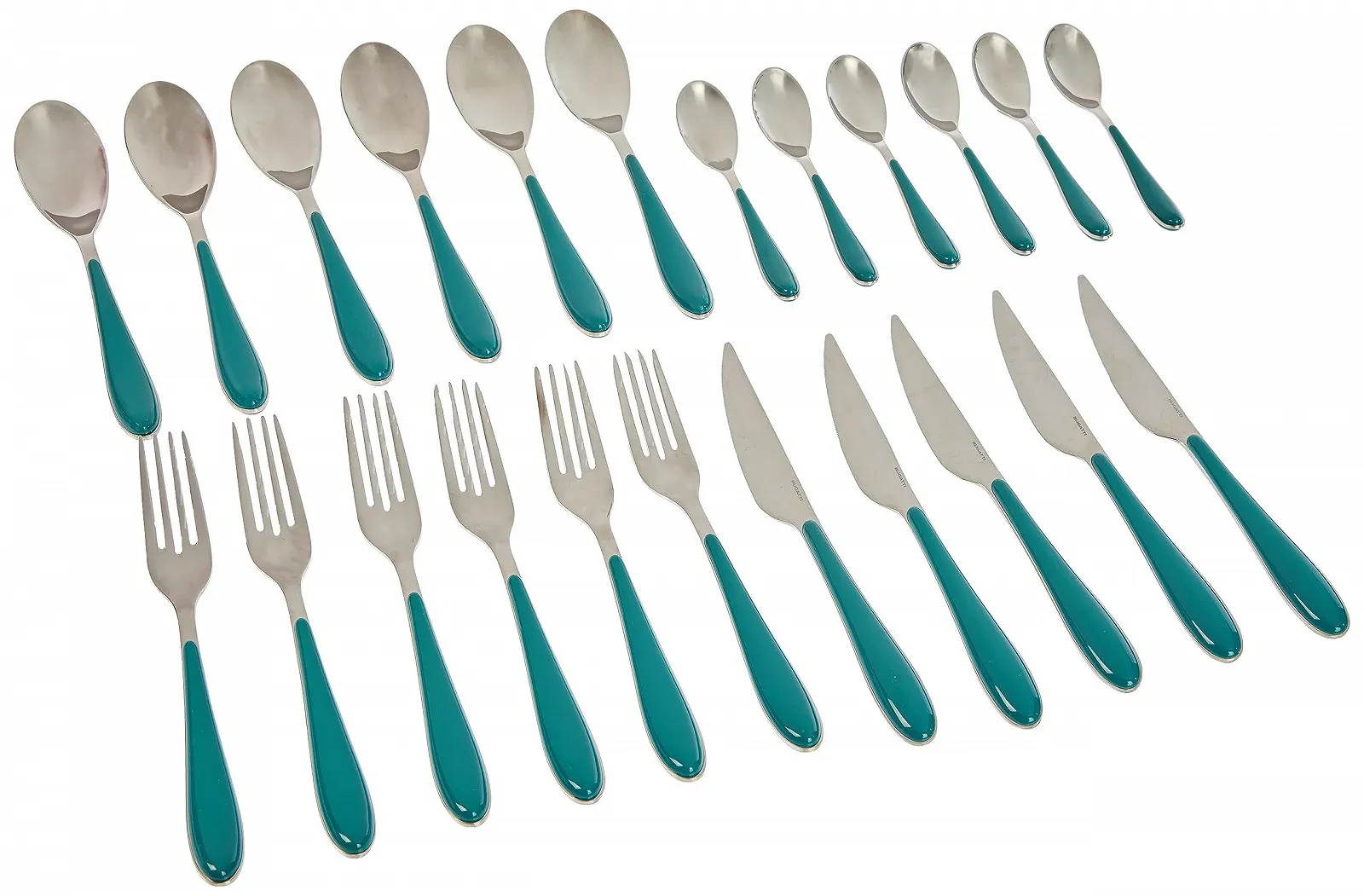 Набір столових приборів Bugatti Gioia 24 предмети Зелений, фото №1