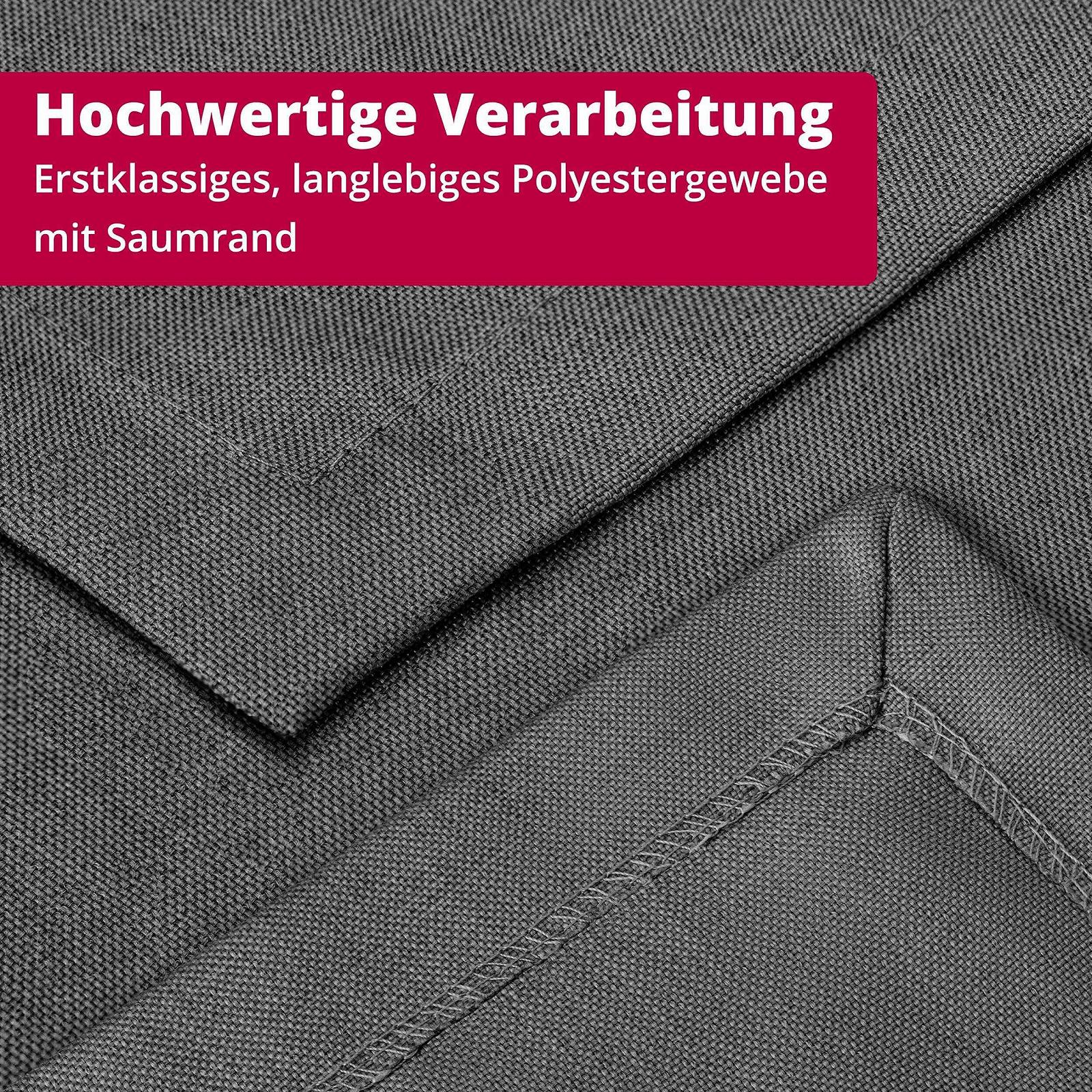 Скатертина прямокутна DecoHomeTextil TD з ефектом льону захистом від плям 160 x 110 см, фото №6