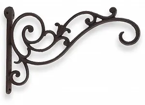 Крючок настенный чугунный длинный для подвесных корзин 34 см - Фото 1