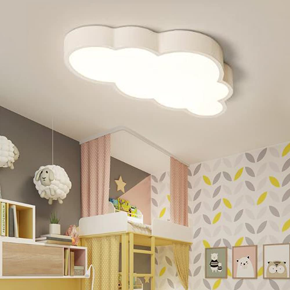 Светильник потолочный Wolken современный с регулировкой яркости LED детская акриловая люстра 50 см, фото №4