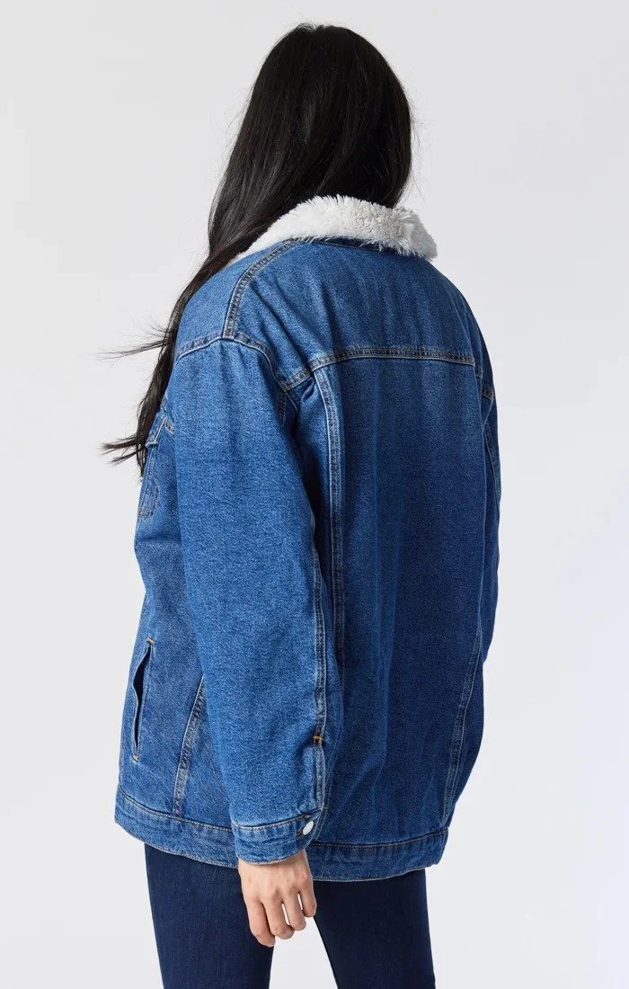 Жіноча джинсова куртка MAVI SANDY Mid Sherpa Gold Icon - S, фото №3 Жіноча джинсова куртка MAVI SANDY Mid Sherpa Gold Icon - S, фото №3