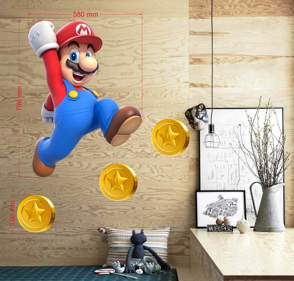 Наклейка на стіну Boara Super Mario Pattern 799 мм x 580 мм, фото №1