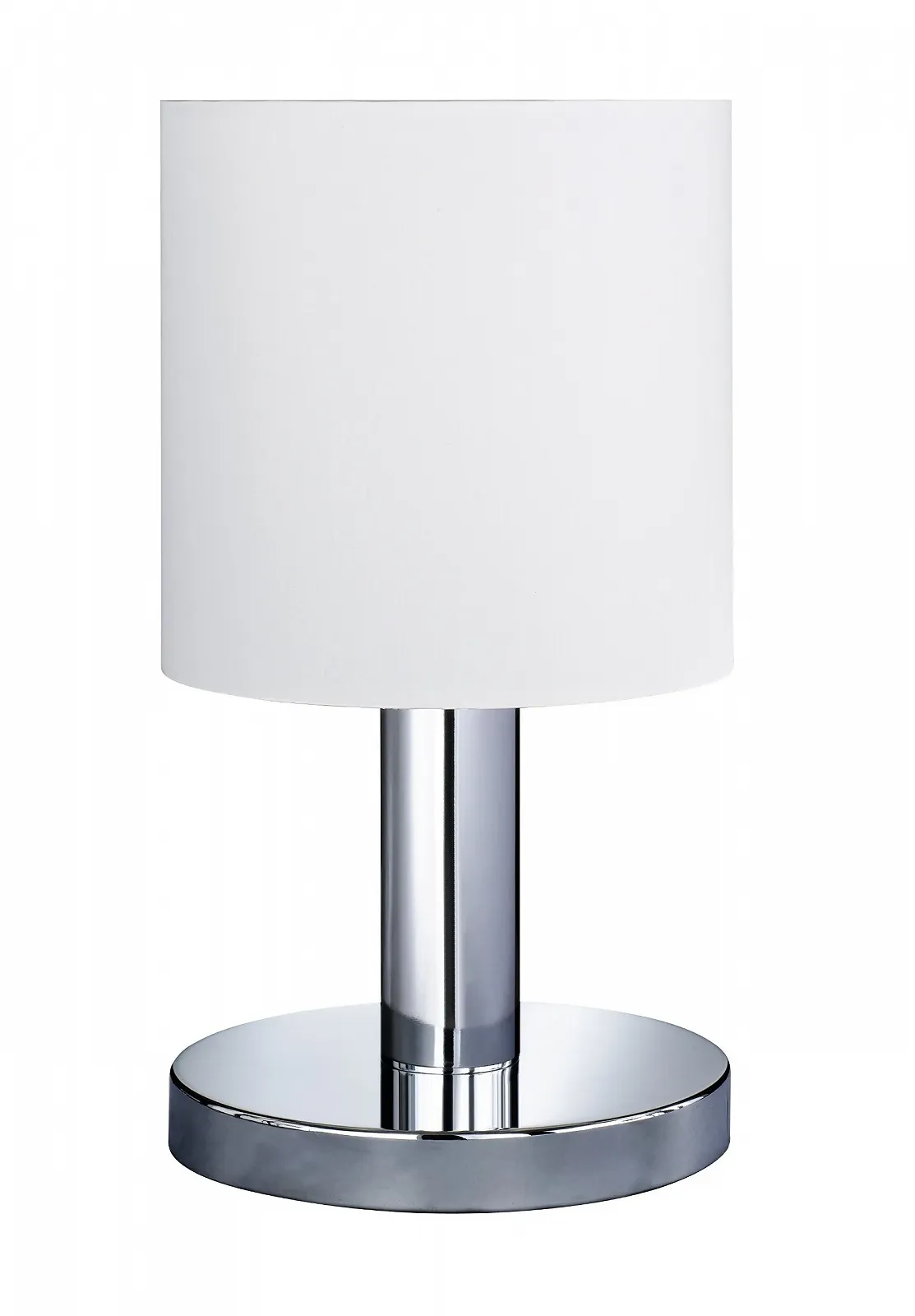Настільна лампа 52701 з тканинним абажуром Хром/Біла, фото №1