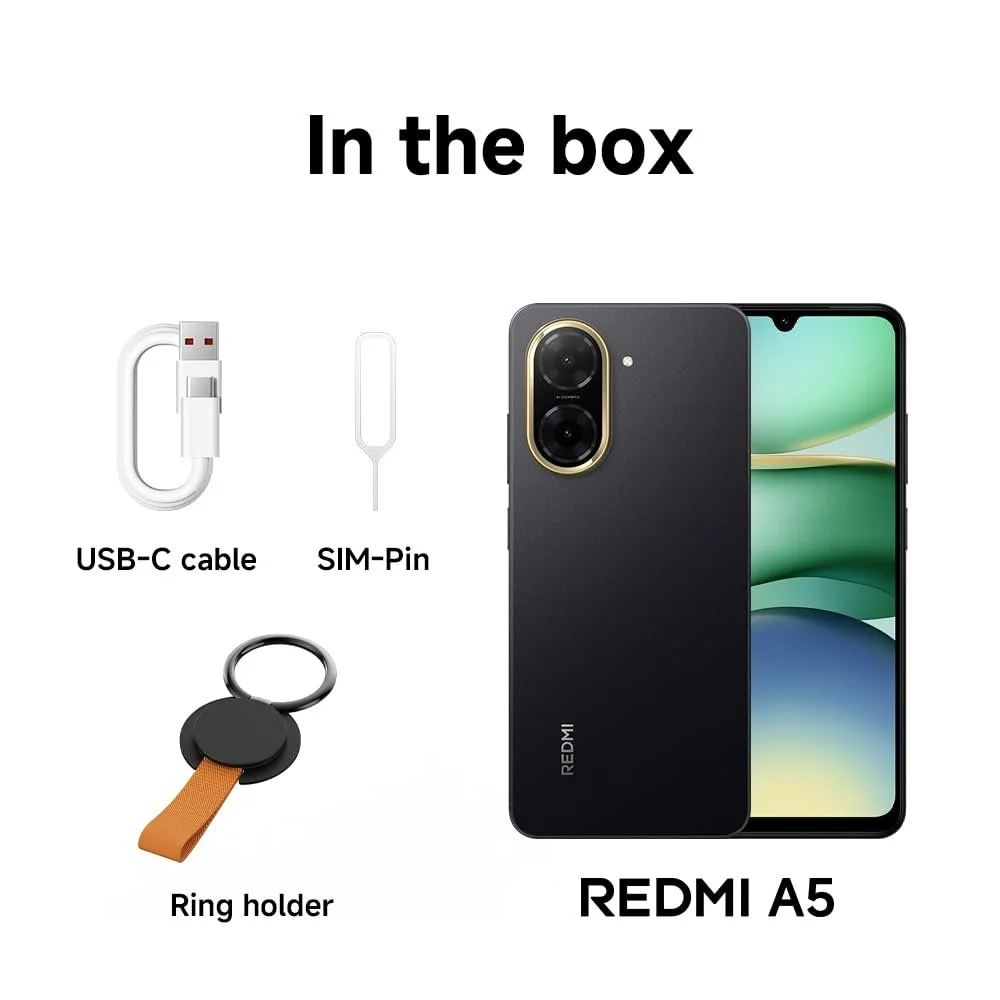 Смартфон Xiaomi Redmi A5 3/64GB Black, фото №5