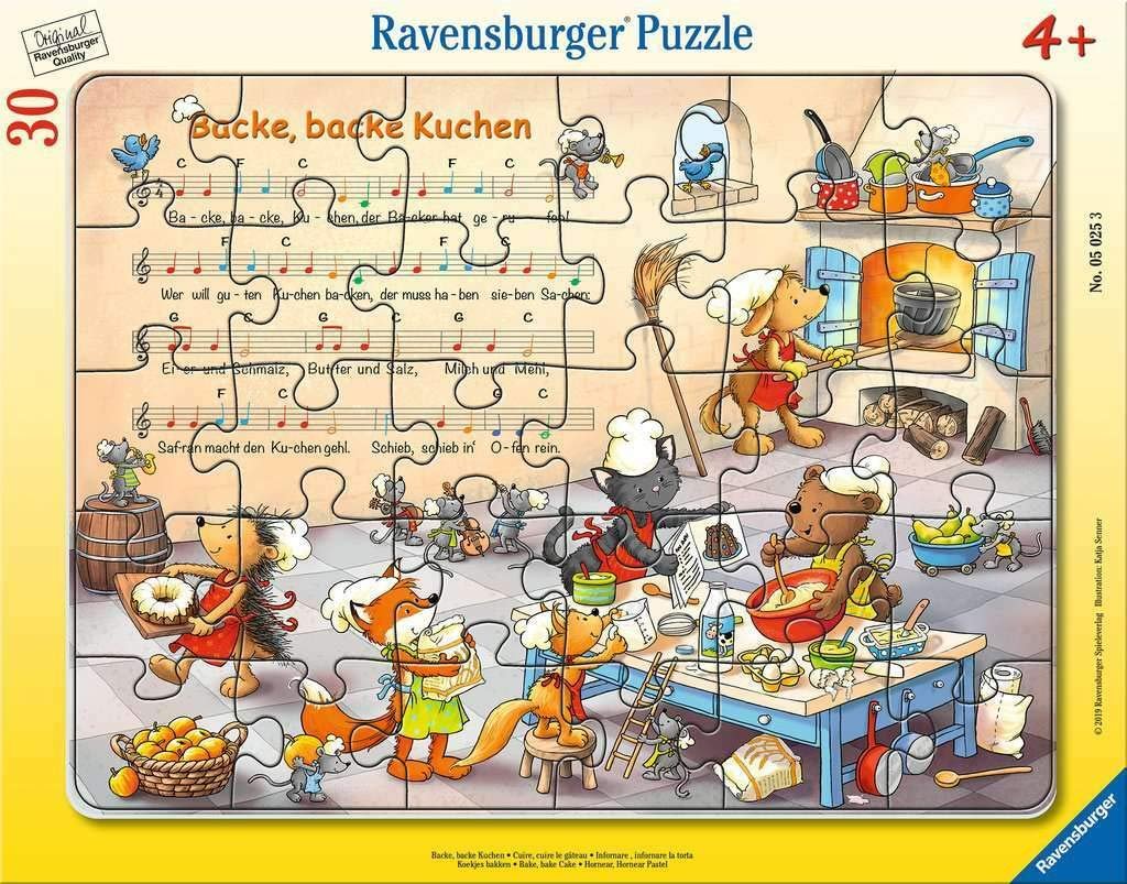 Рамочный пазл Ravensburger 05025 Baking Cake 30 деталей, фото №1