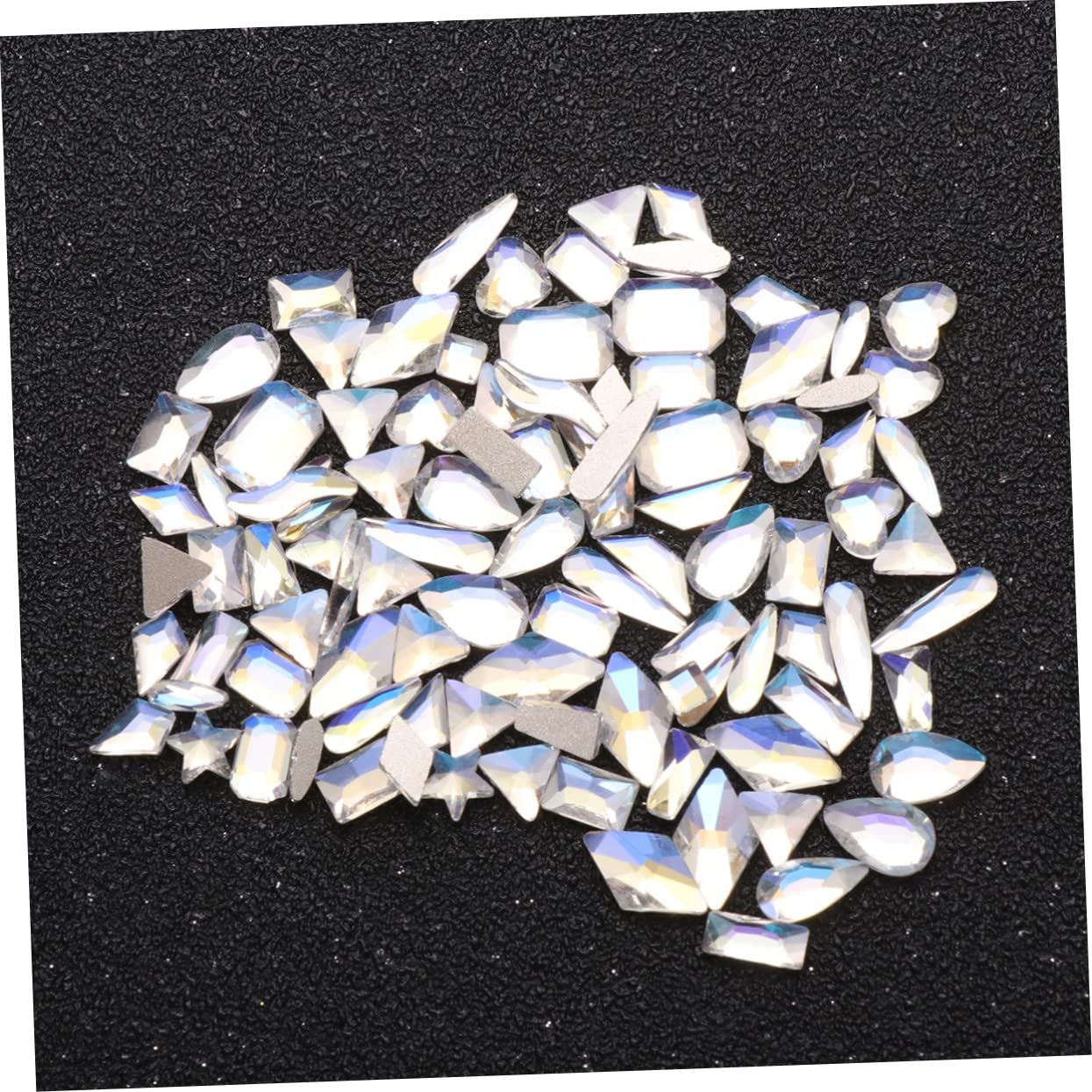 3D Наклейки FRCOLOR 300 штук AB Стеклянные Стразы для ногтей, Хрустальные Драгоценные Камни, Стеклянные Подвески, Наклейки на Ногти, Бриллианты для Ногтей, Прозрачные Наклейки, Стразовые Блестки, Подвески, фото №3