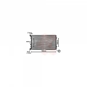Радіатор охолодження двигуна VAN WEZEL IR PLUS 03002155 для AUDI SEAT SKODA VW - Фото 1