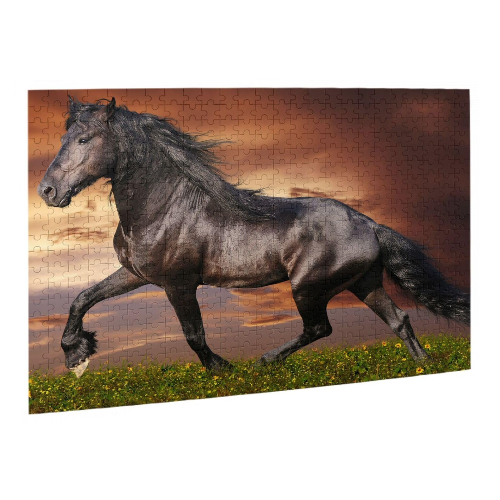 Пазл деревянный Horse Running in the Meadow 500 деталей 38 х 52 см, фото №2