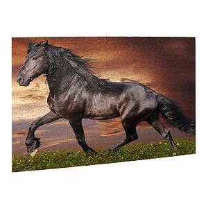 Пазл деревянный Horse Running in the Meadow 500 деталей 38 х 52 см synthetic.ua - Фото 1