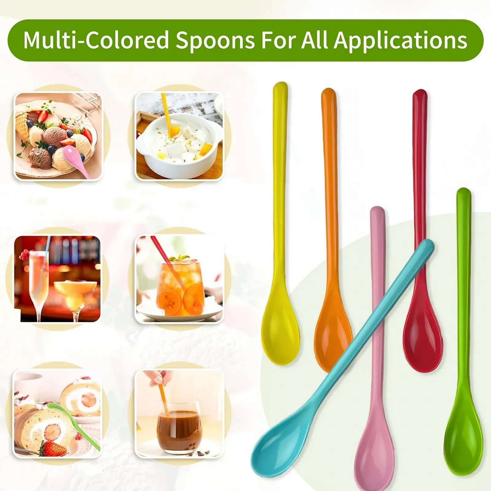 Набір пластикових ложок 6 шт, фото №4