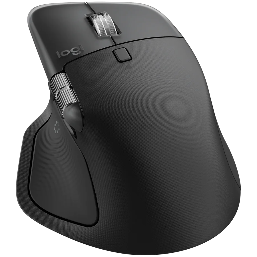 Бездротова миша Logitech MX Master 4 for Mac / Bluetooth / Радіоканал / Darkfield / 8000 DPI / 8 кнопок / Actions Ring / Інерційне колесо / Знімний кабель / Чорна (910-007577), фото №2 Бездротова миша Logitech MX Master 4 for Mac / Bluetooth / Радіоканал / Darkfield / 8000 DPI / 8 кнопок / Actions Ring / Інерційне колесо / Знімний кабель / Чорна (910-007577), фото №2