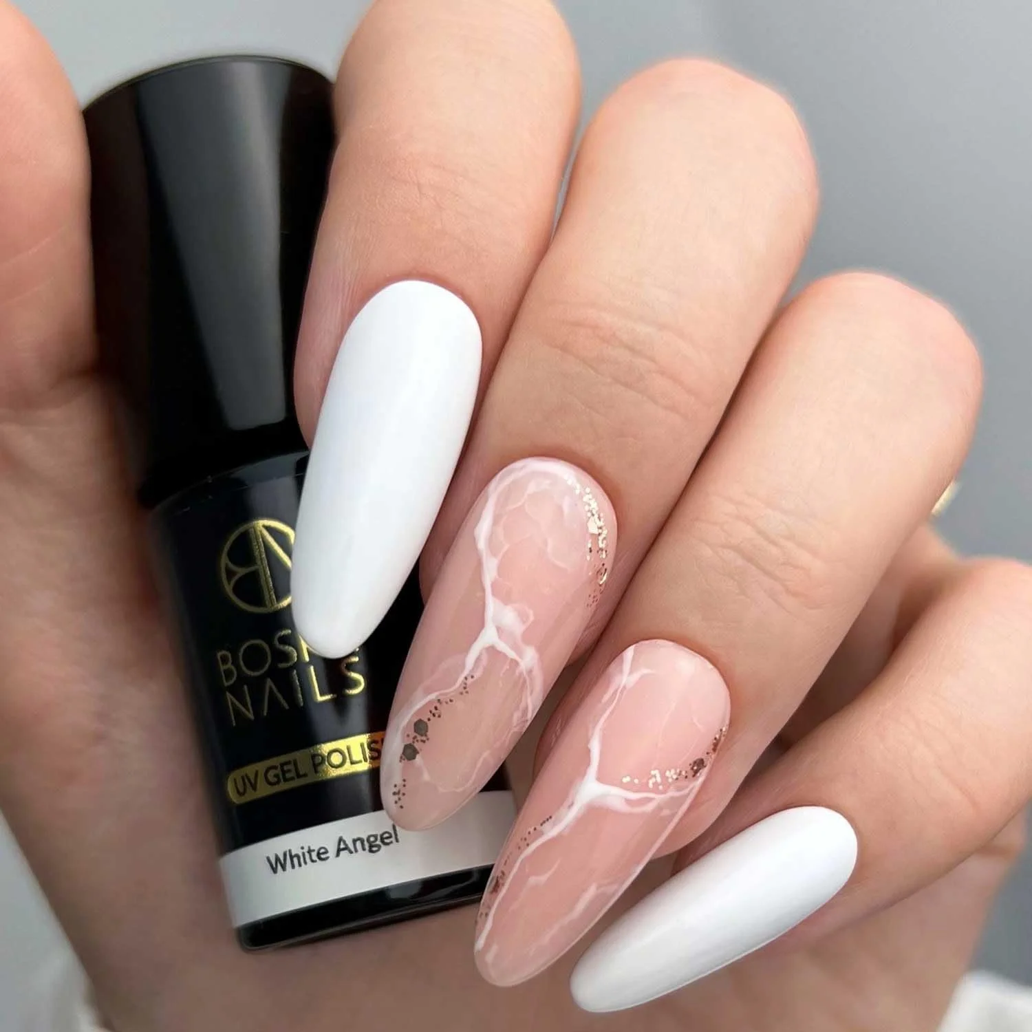 Гель-лак Boska Nails Набор Белый и Чёрный White Angel 301 & Black Hell 302, фото №2 Гель-лак Boska Nails Набор Белый и Чёрный White Angel 301 & Black Hell 302, фото №2