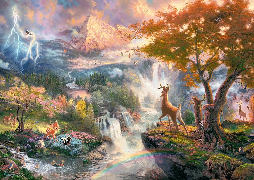 Пазл Schmidt Spiele Thomas Kinkade Disney Bambi 59486 1000 элементов, фото №1 Пазл Schmidt Spiele Thomas Kinkade Disney Bambi 59486 1000 элементов, фото №1