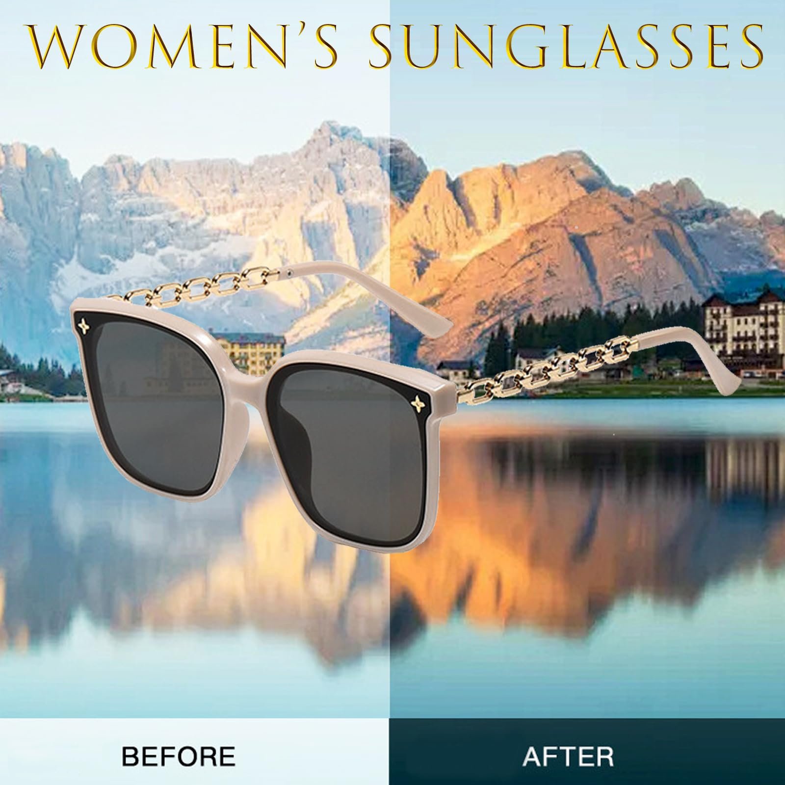 Сонцезахисні окуляри DKDDSSS, 3 шт., великі, прямокутні, фото №7