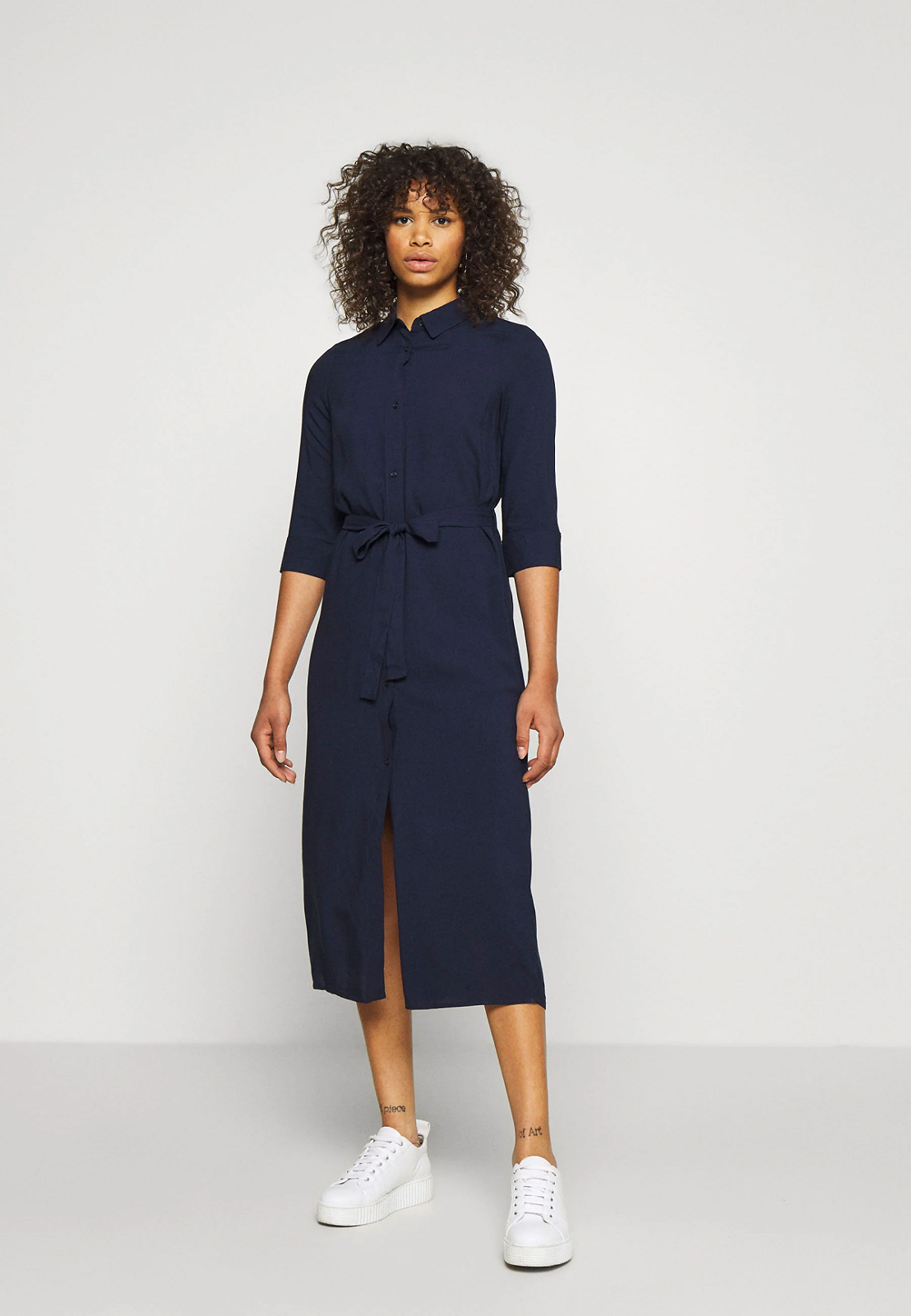 Сукня ONLNOVA LIFE 3/4 LONG SHIRT DRESS  AOP 15221147 Night Sky ONLY Темно-синій XS, фото №1
