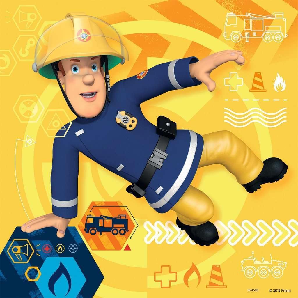 Пазл Ravensburger Fireman Sam 09386 Call Sam at Danger 3 x 49 деталей, фото №5