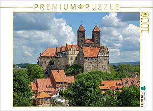 Пазл CALVENDO Castle and Collegiate Church St. Servatii, Quedlinburg 1000 деталей 64 x 48 см Siegfried Kuttig - Фото 1