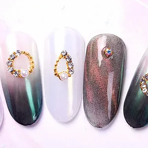 Капсулы Стразы Металлические Украшения для ногтей 3D Украшение для ногтей, 10 шт synthetic.ua - Фото 1