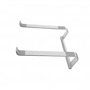 Подставка для ноутбука алюминиевая серебристая с охлаждением. Подставка для компьютера для стола, портативная подставка-охладитель для офиса и дома - Фото 1