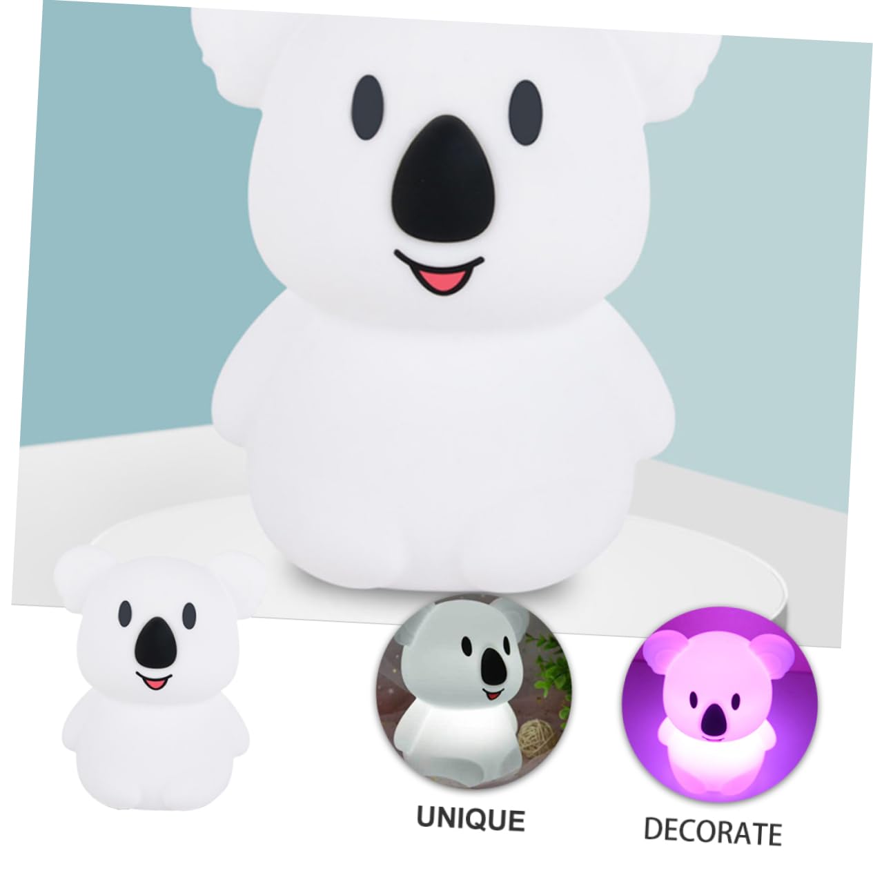 Світильник Artibetter Koala Pat Light Animal LED нічник сенсорний білий ABS, фото №6