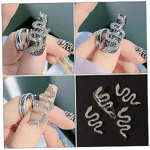 Украшение для ногтей в виде змеи Housoutil, 3D, 12 штук synthetic.ua - Фото 1