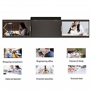 Монитор Lazmin112 X50-A IPS Full Screen Dual 13.3 Inch 1920 X 1080 HD Portable Dual Extender Screen synthetic.ua - Фото 1