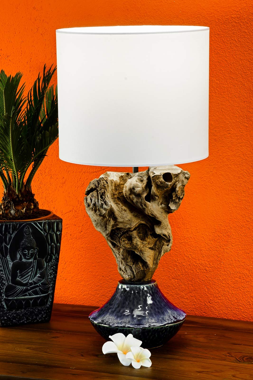 Настільна лампа Fai Chai Driftwood Кераміка Дерево 50 см, фото №5