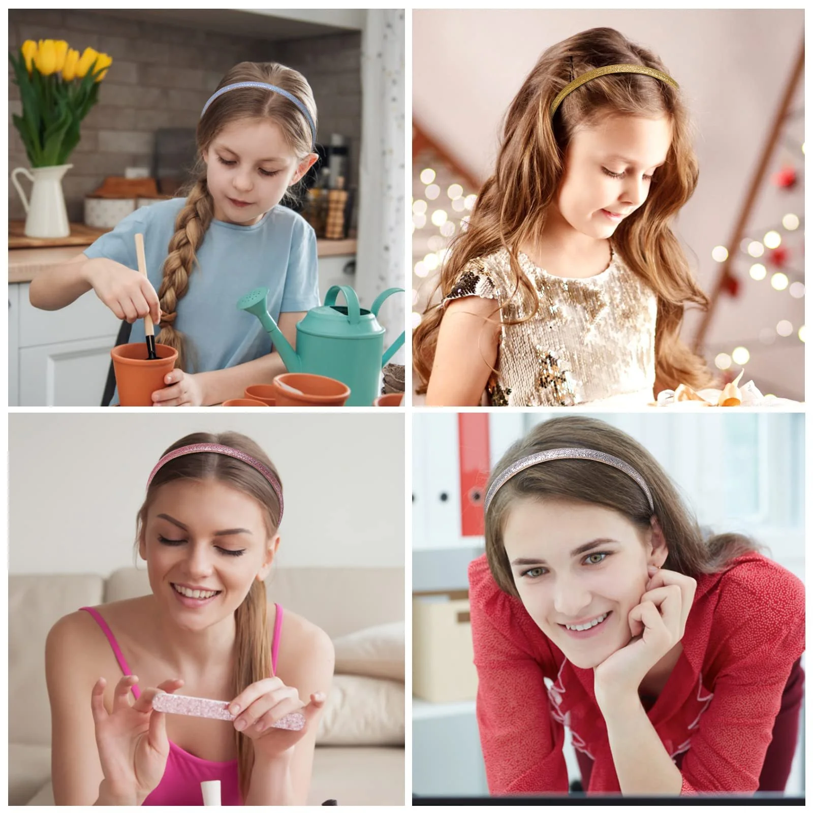 Обруч Блискучий з паєтками 0.8 см, фото №4