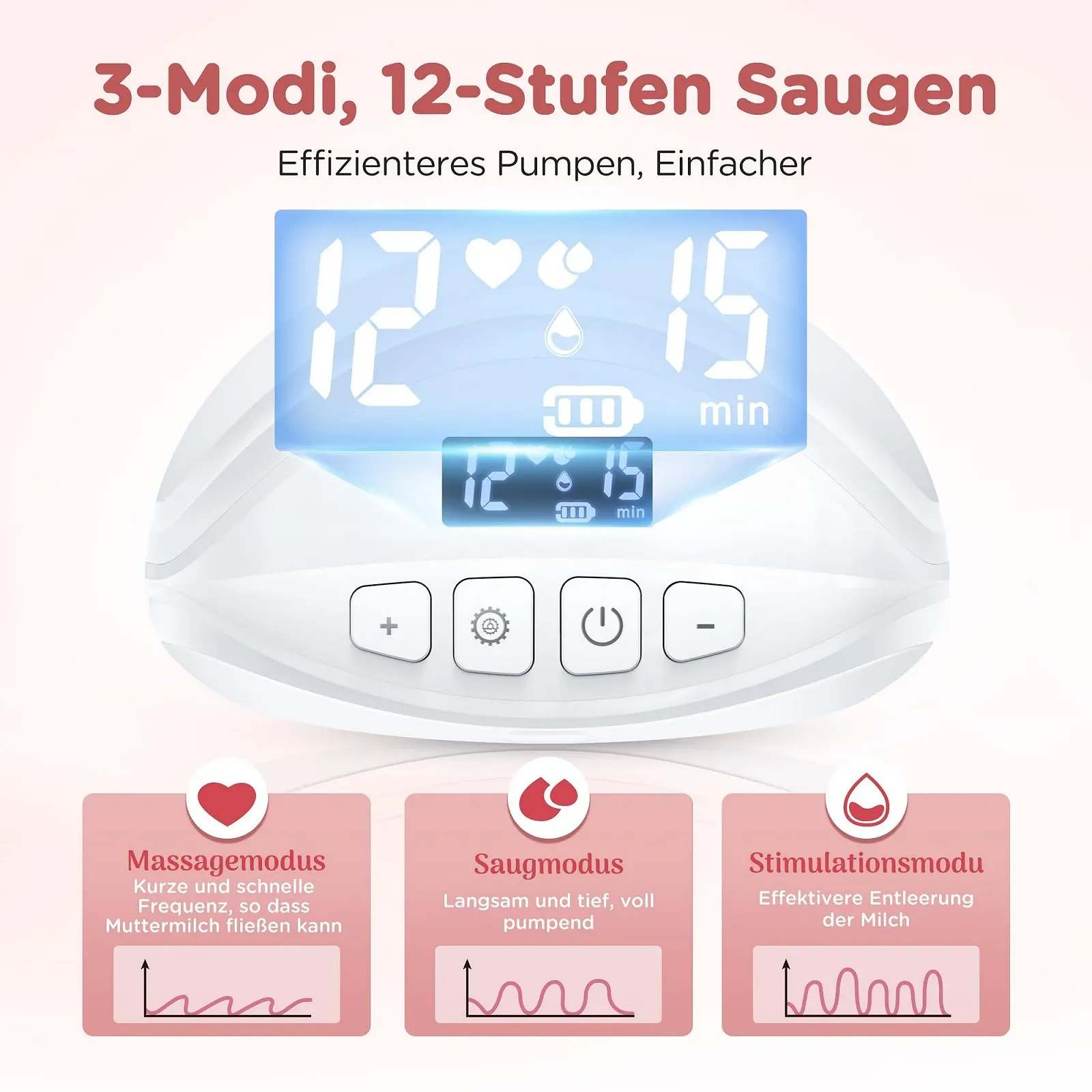 Молокоотсос электрический портативный Hands-Free Jheppbay All-in-one, безболезненный, без BPA, с фланцем 17/19/21/24 мм, 2 шт. в упаковке, фото №7 Молокоотсос электрический портативный Hands-Free Jheppbay All-in-one, безболезненный, без BPA, с фланцем 17/19/21/24 мм, 2 шт. в упаковке, фото №7
