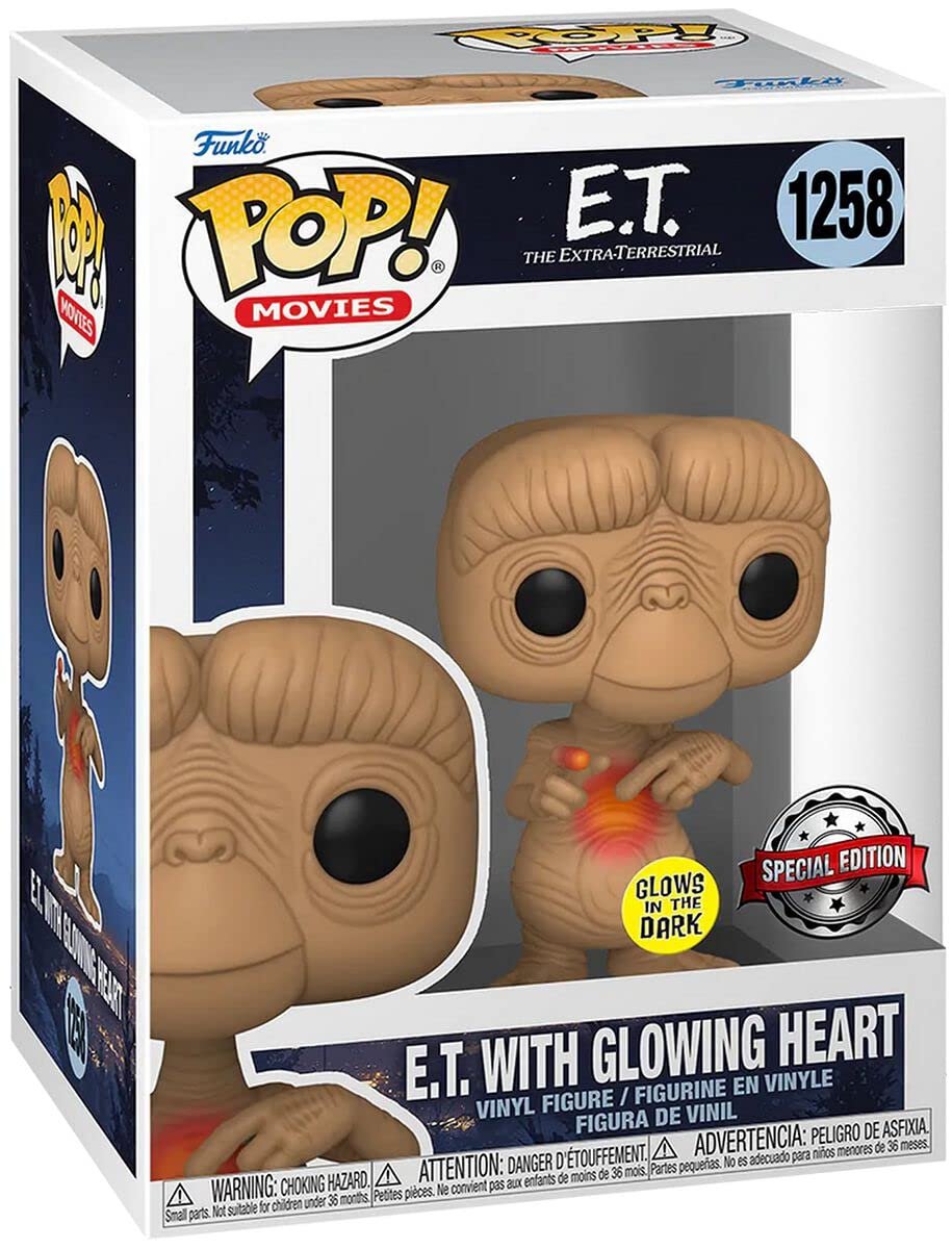 Фігурка вінілова Funko Pop! E.T. Іншопланетянин E.T. з сяючим серцем (GITD) 1258, фото №1