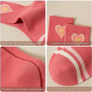 Носки теннисные Цветные с сердечками Женские 38-42 synthetic.ua - Фото 1