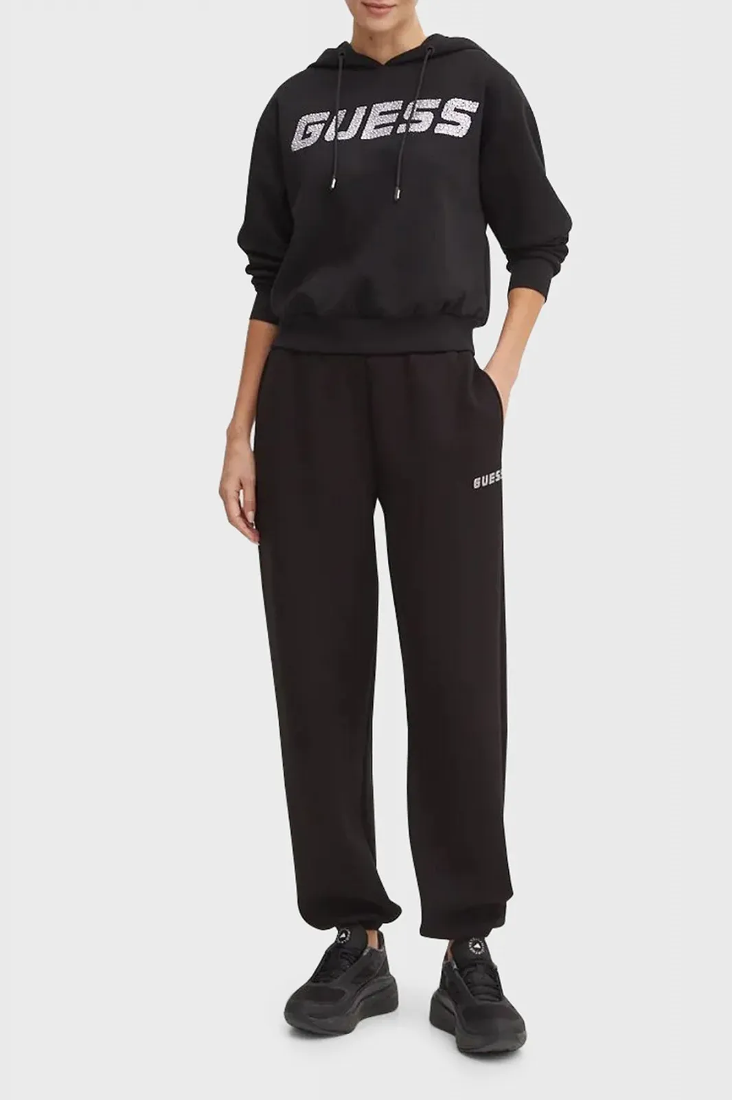 Женский свитер с хлопковым украшением Guess Cecilia Stone Черный S, фото №5 Женский свитер с хлопковым украшением Guess Cecilia Stone Черный S, фото №5