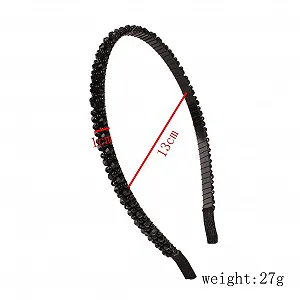 Обруч Женский со стразами Блестящий synthetic.ua - Фото 1