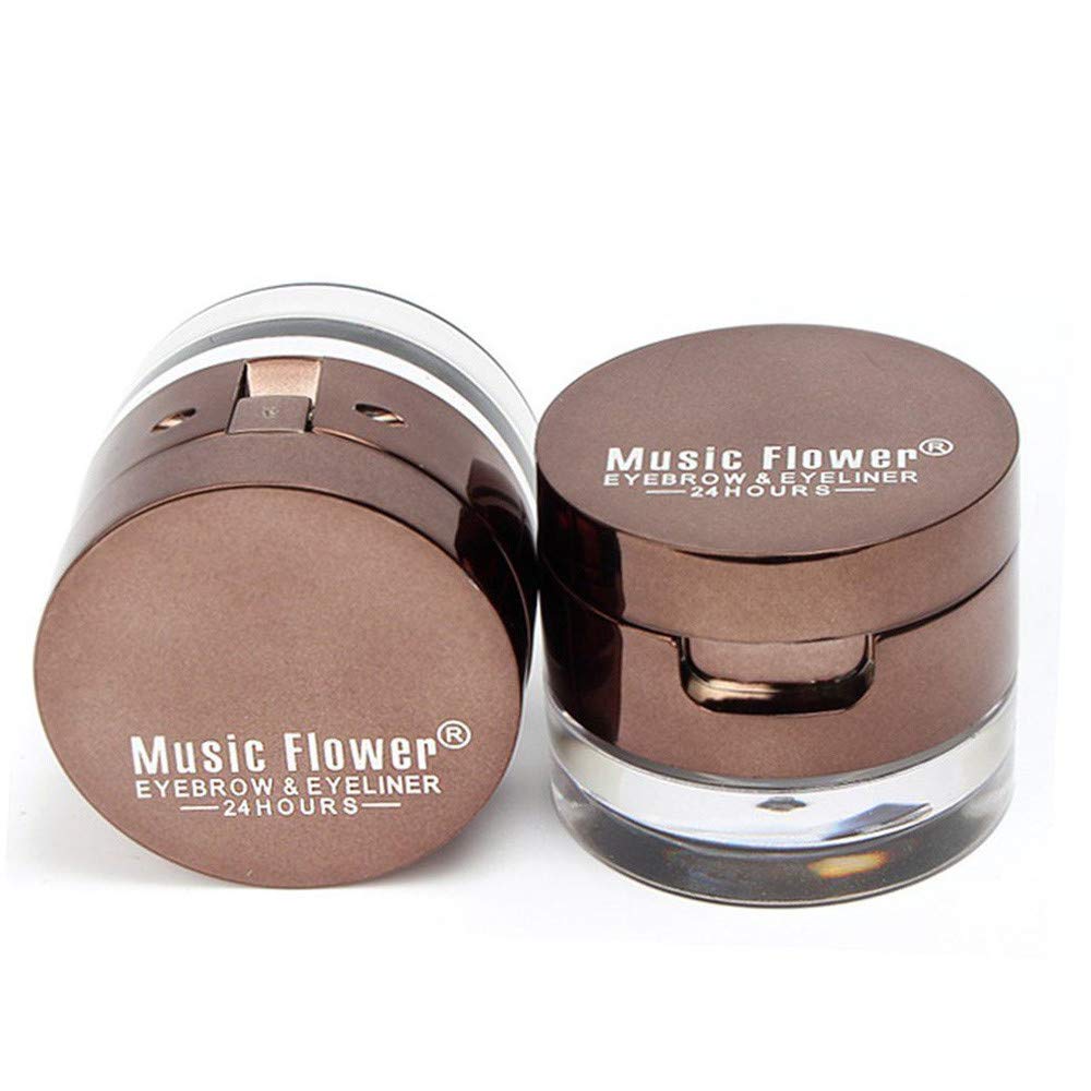 Крем-помада для брів 2 в 1 Eye liner Augenbrauenpuder Eyebrow Powder Black Brown One Size, фото №7