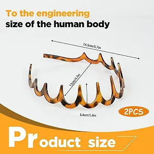 Набор из 2-х зигзагообразных обручей. synthetic.ua - Фото 1