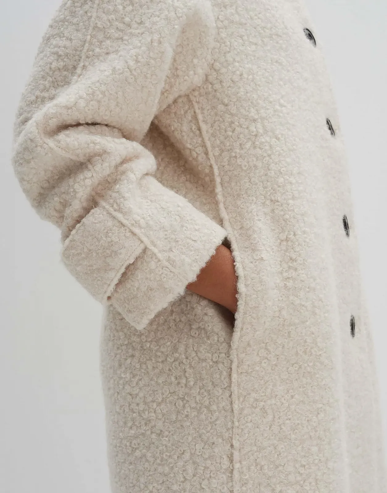 Пальто someday VILUNA Жіноче середньої довжини з штучного хутра, стандартний крій, фото №7