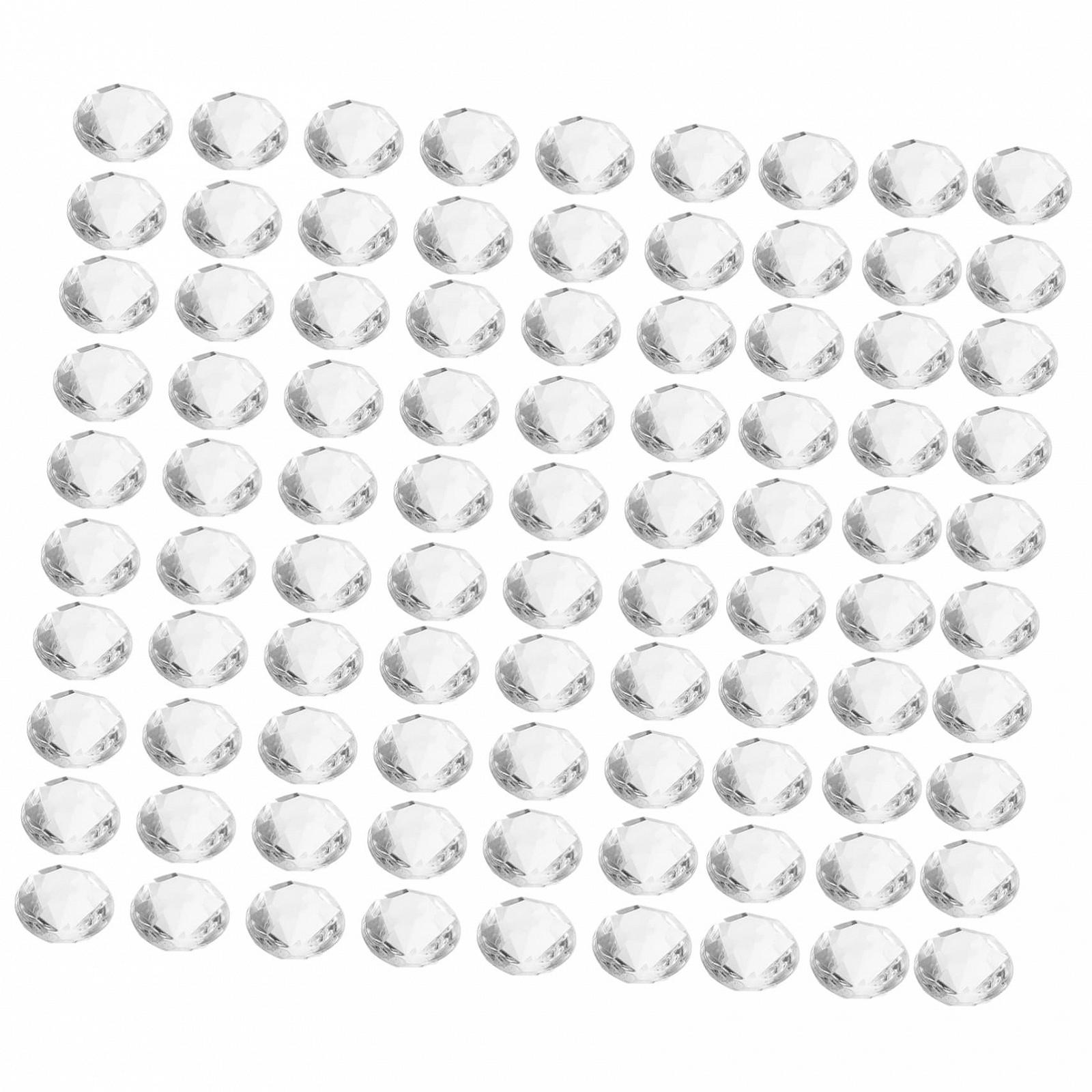 Стрази акрилові NUOBESTY Прозорий, 12 мм, 500 шт, фото №1