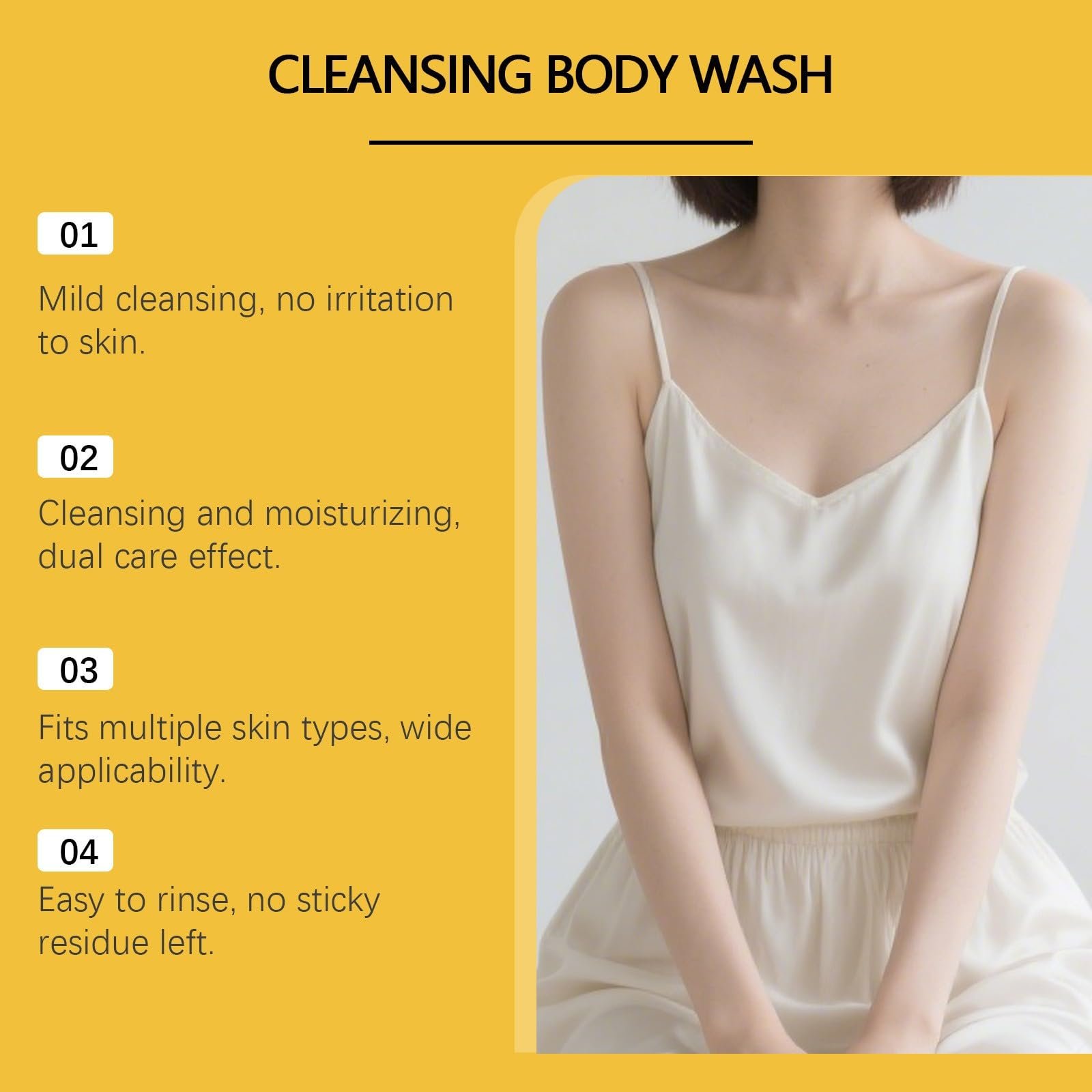 Гель для душу Cleansing Body Wash зволожуючий з м'якою формулою, ароматний (3 шт.), фото №2