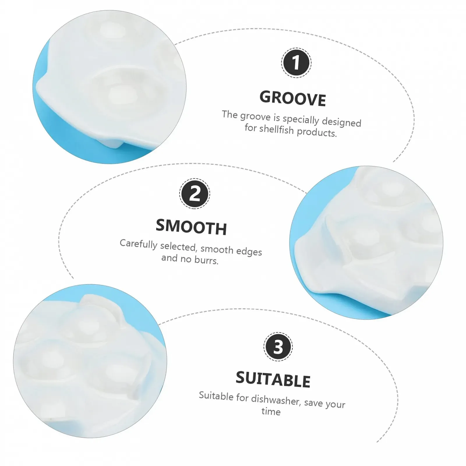 Форма для запікання равликів керамічна з кришкою Біла, фото №7