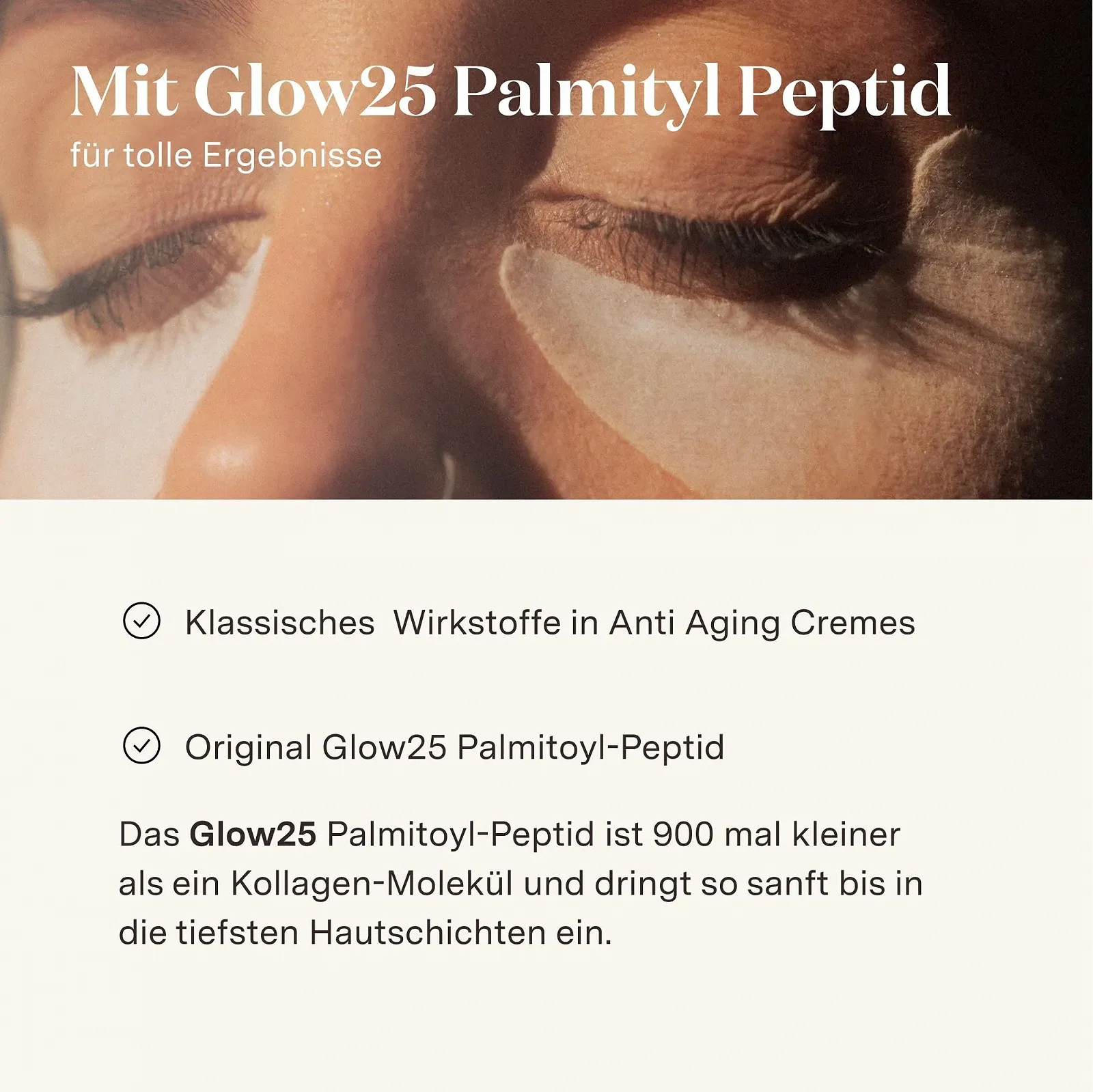 Патчи для глаз Glow25 Collagen [6 саше] с 18 активными ингредиентами - Патчи для глаз с гиалуроновой кислотой, фото №6