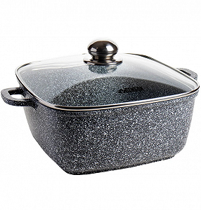 Кастрюля с крышкой квадрат Benson BN-362 (5,1л) - Фото 1