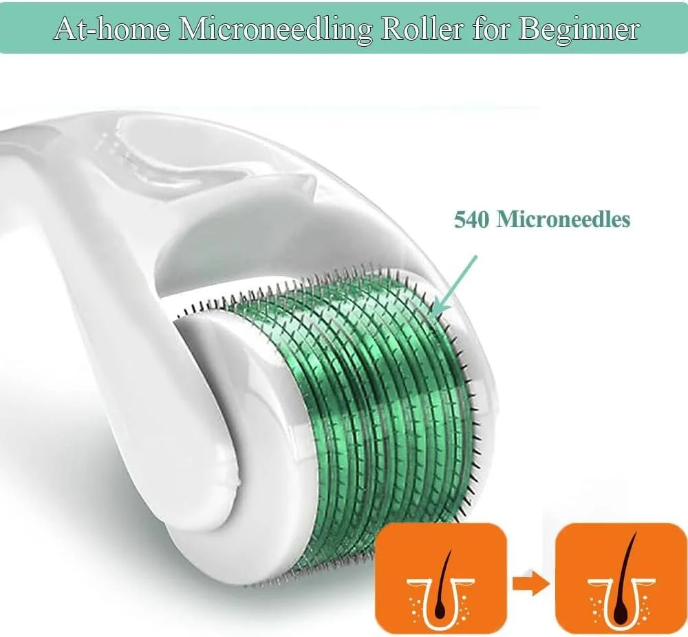 Набір дермаролерів Zemolo, 2 шт., 0,5 мм з 1,0 мм, ролер для бороди з мікроголками 540, фото №2