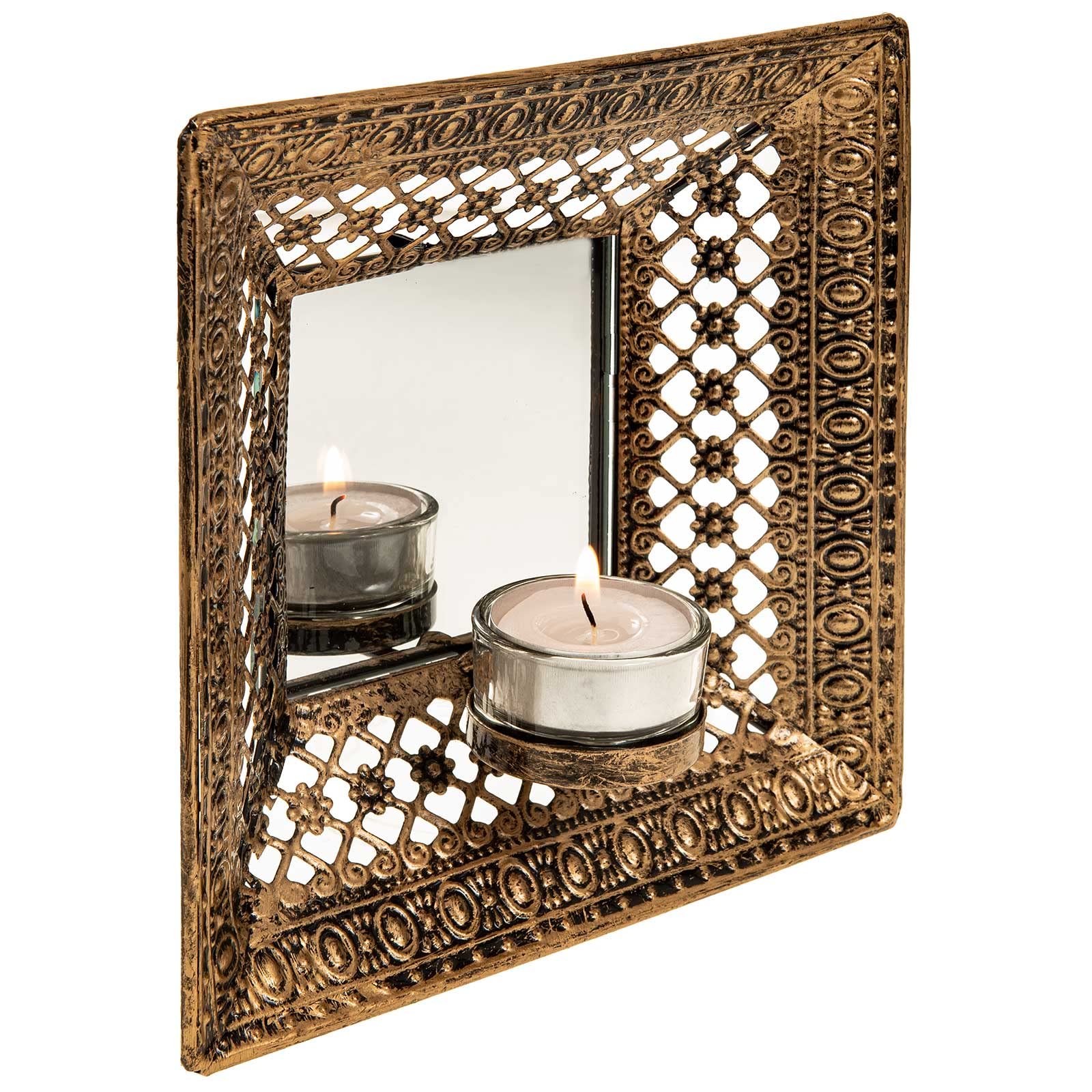Подсвечник SIDCO Tea Light Holder 2 x настенный металлический подсвечник для чайных свечей, фото №7