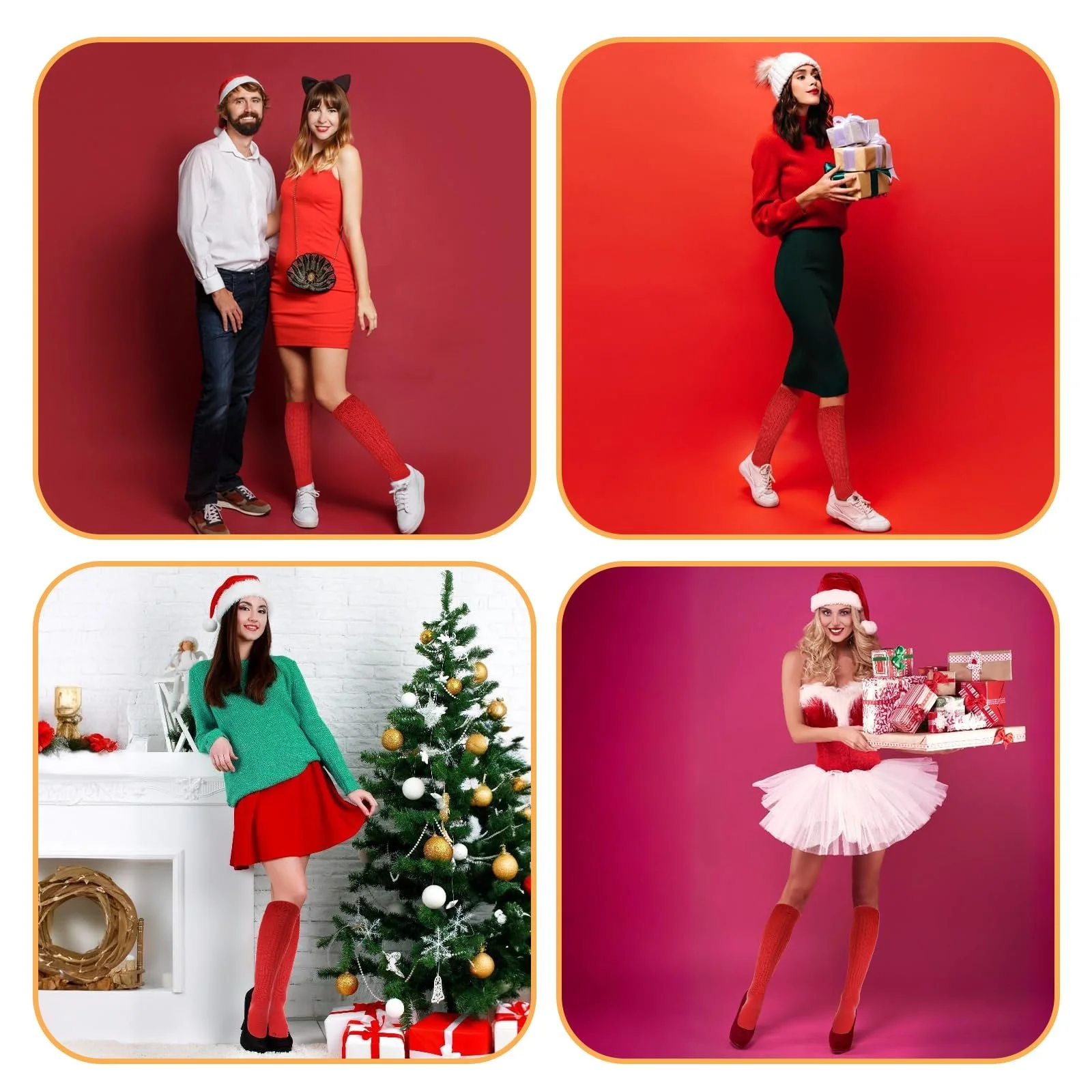 Очень длинные костюмные носки, женские неоновые гольфы, женские носки-гармошки, вязаные носки для сапог, спортивные носки, многослойные носки, неоновая одежда в стиле 90-х, термоноски, наряд в стиле 80-х, фото №6