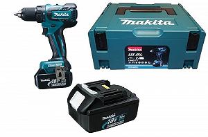Акумуляторний дриль Шурупокрут Makita DDF459RFJ 18 В Li-Ion 13 мм (2 x 3.0 Ah) безщітковий synthetic.ua - Фото 1