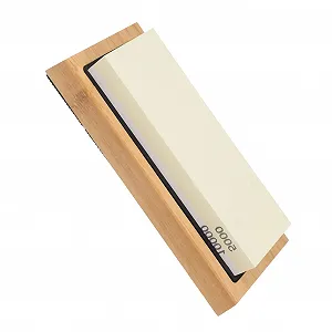 Набір точильних каменів GLEAVI двосторонній з бамбуковою основою - Фото 1