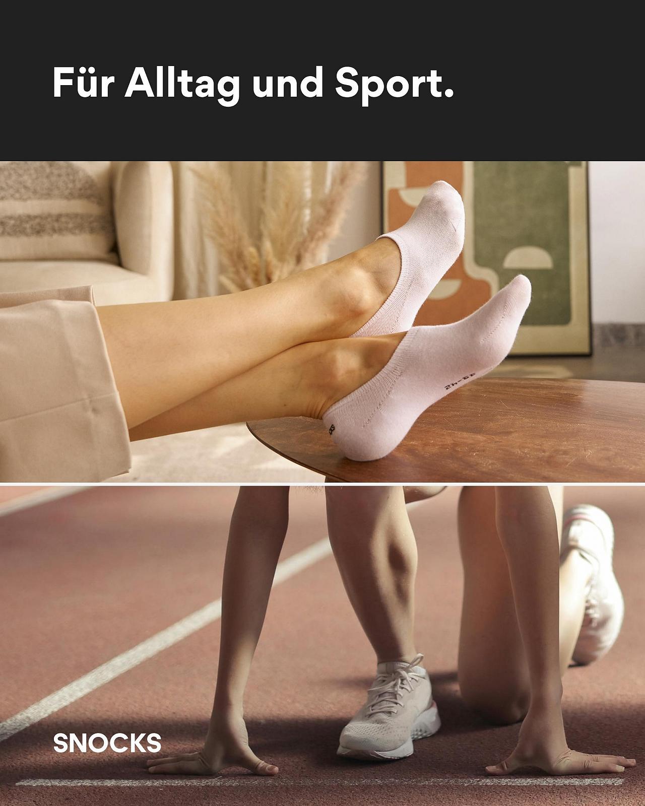 Шкарпетки-слідки Snocks для чоловіків і жінок, упаковка 6 пар, фото №7