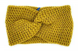 В'язана пов'язка на голову з альпаки - Фото 1