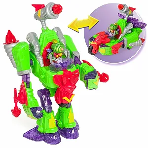 Робот-трансформер Superthings Turbo Warrior Speed автомобіль з аксесуарами - Фото 1