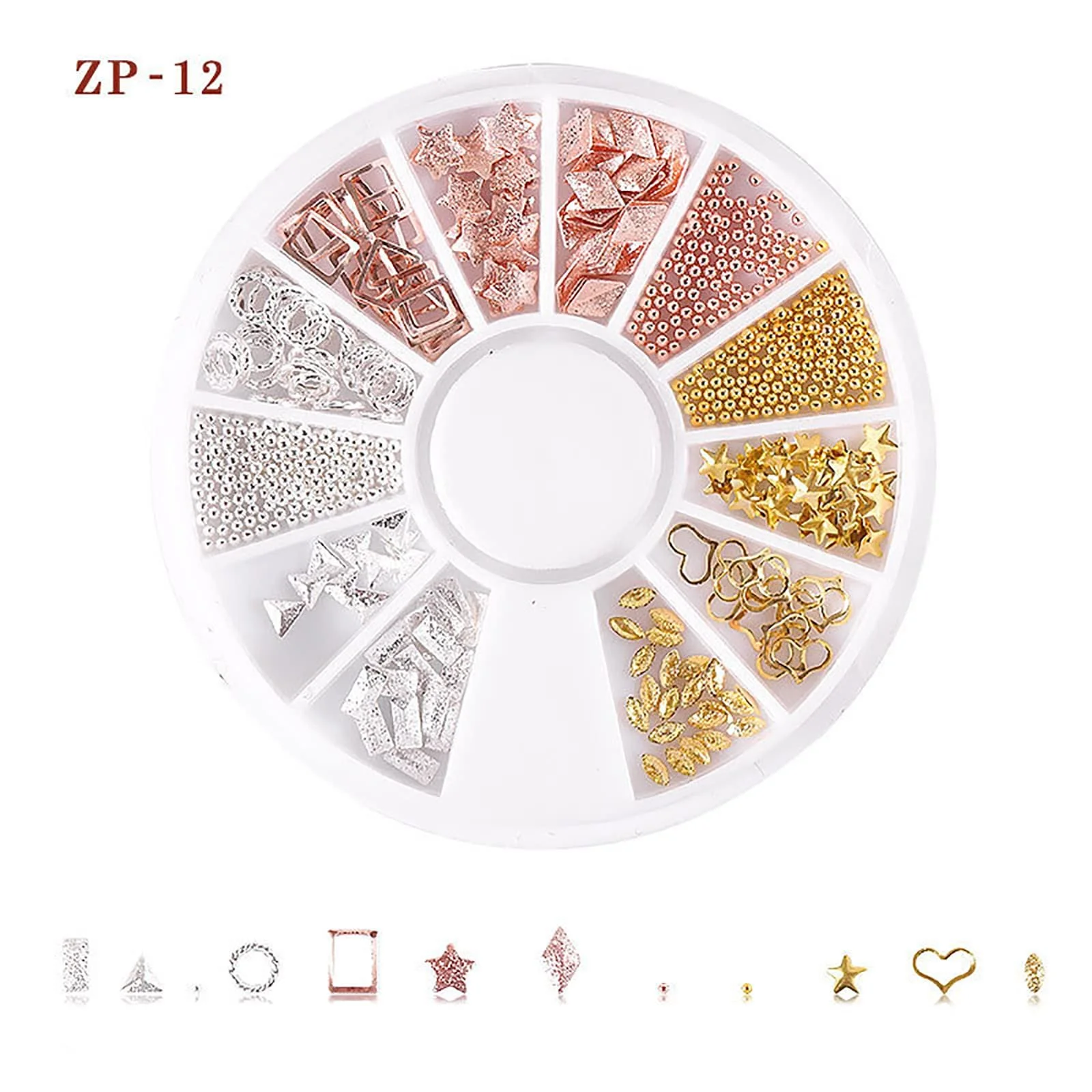 Стрази для нігтів Різні Кольори з коробкою для зберігання, фото №7 Стрази для нігтів Різні Кольори з коробкою для зберігання, фото №7